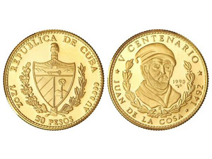 WORLD COINS: CUBA 50 Pesos. 1990. 15,57 grs. ... 