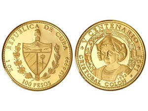 WORLD COINS: CUBA 100 Pesos. 1990. 31,03 ... 