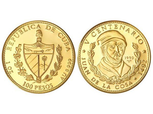 WORLD COINS: CUBA 100 Pesos. 1990. 31,10 ... 