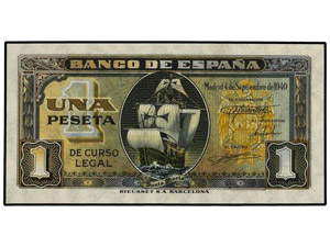 SPANISH BANK NOTES: ESTADO ESPAÑOL 1 ... 