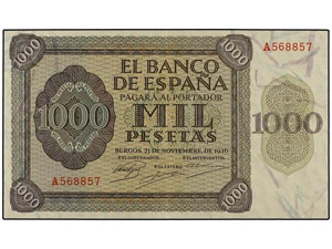 SPANISH BANK NOTES: ESTADO ESPAÑOL 1.000 ... 