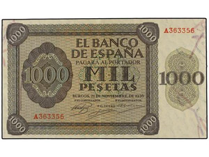 SPANISH BANK NOTES: ESTADO ESPAÑOL 1.000 ... 