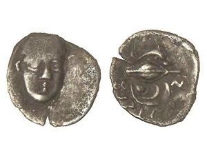 GREEK COINS Óbolo. 380-350 a.C. CAMPANIA. ... 