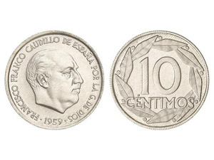 PESETA SYSTEM: ESTADO ESPAÑOL 10 Céntimos. ... 