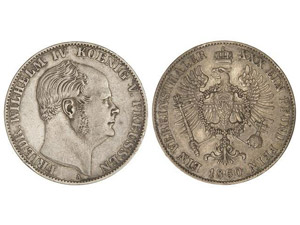 WORLD COINS: GERMAN STATES Thaler. 1860-A. ... 