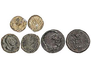 Lote 3 monedas Semis, As y Plomo ... 