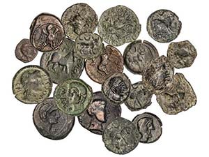Lote 19 monedas Semis. CASTULO (12), OBULCO ... 