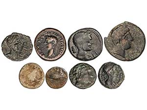 Lote 8 monedas Cuadrante, Semis (2), As (3) ... 