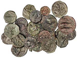 Lote 24 monedas Cuadrante (2), Semis (19) y ... 