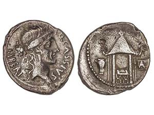 Denario. 55 a.C. CASSIA-8. Q. Cassius ... 