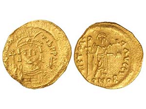 Sólido. MAURICIO TIBERIO (582-602 d.C.). ... 