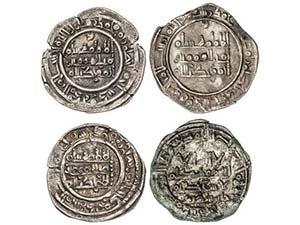 Caliphate - Lote 4 monedas Dirham. 400H y ... 