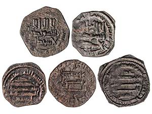 The Idrisids - Lote 5 monedas Felús. IDRIS ... 