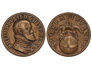 Philip II - Medalla. (1588). Anv.: ... 