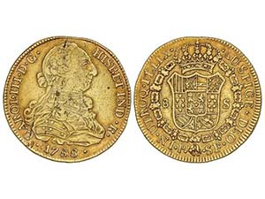 Charles III - 8 Escudos. 1788. POPAYÁN. ... 