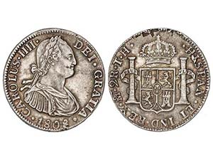 Charles IV - 2 Reales. 1808. MÉXICO. T.H. ... 