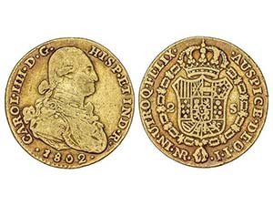 Charles IV - 2 Escudos. 1802. NUEVO REINO. ... 