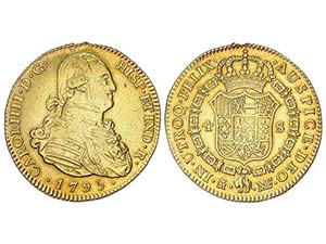 Charles IV - 4 Escudos. 1795. MADRID. M.F. ... 
