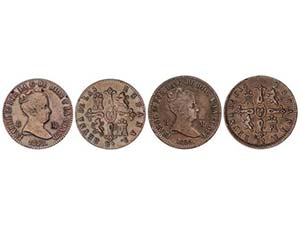 Elisabeth II - Lote 2 monedas 8 Maravedis. ... 