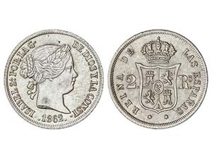 Elisabeth II - 2 Reales. 1862. MADRID. 2,63 ... 