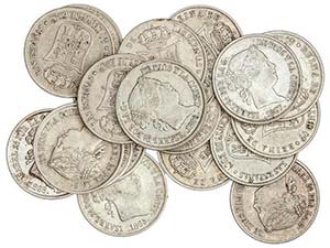 Elisabeth II - Lote 20 monedas 40 Centimos ... 