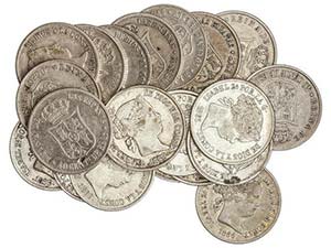 Elisabeth II - Lote 20 monedas 40 Céntimos ... 