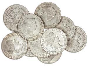 Elisabeth II - Lote 14 monedas 1 Escudo. ... 