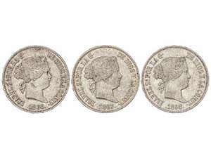 Elisabeth II - Lote 3 monedas 1 Escudo. ... 
