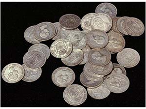 Lote 40 monedas 5 Pesetas. 1888 y 1891. 25x ... 