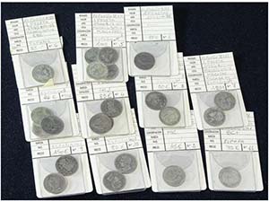 Lote 22 monedas 1 Peseta. 1891 a 1905. 1891, ... 