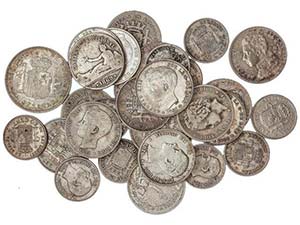Lote 31 monedas 50 Céntimos (12), 1 (18) y ... 
