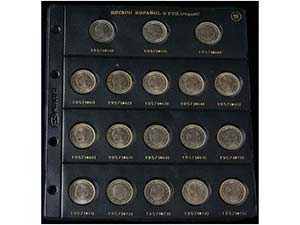 Serie 18 monedas 5 Pesetas. 1957 (*58 a 75). ... 