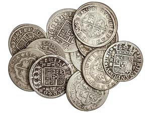 Lote 14 monedas 2 Reales. 1717 a 1759. LUIS ... 