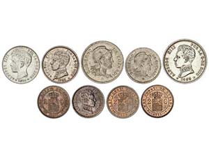 Lote 9 monedas 2 Céntimos (4), 1 (3) y 2 ... 