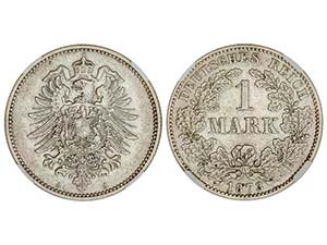 Germany - 1 Marco. 1873-A. GUILLERMO I. ... 