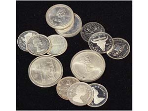 Canada - Lote 14 monedas 1 (10), 5 (2) y 10 ... 