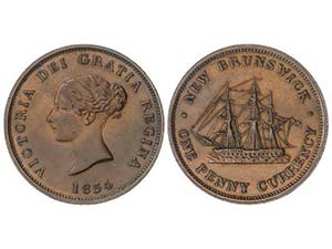 Canada - Penny Token. 1854. VICTORIA. NEW ... 