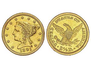 United States of America - 2 1/2 Dólares. ... 