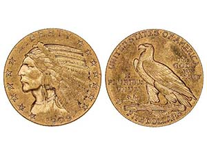 United States of America - 5 Dólares. 1909. ... 