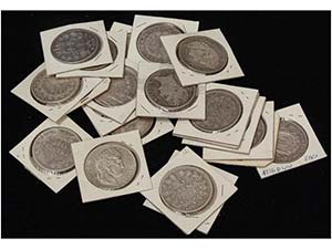 France - Lote 21 monedas 5 Francos. 1808 a ... 