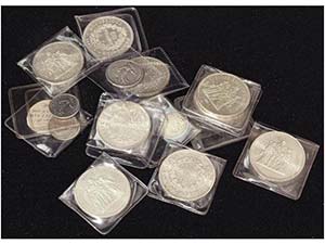 France - Lote 22 monedas 1 (5), 5 (2), 50 ... 