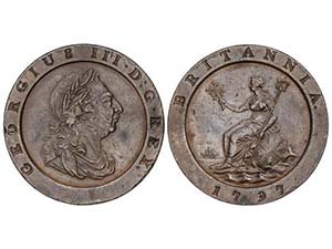 Great Britain - 2 Peniques. 1797. JORGE III. ... 