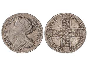 Great Britain - 6 Peniques. 1711. ANA. 2,93 ... 