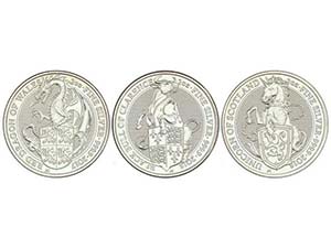 Great Britain - Lote 3 monedas 5 Libras. ... 