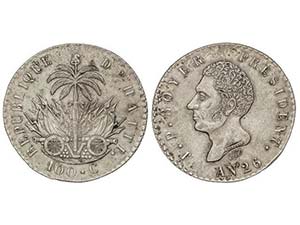 Haiti - 100 Céntimos. Año 26 (1829). J.P. ... 