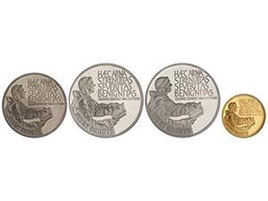 Netherlands - Lote 4 monedas 2 1/2, 10, 25 y ... 
