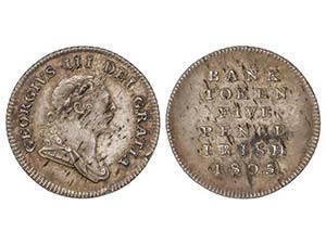 Ireland - Token 5 Peniques. 1805. JORGE III. ... 