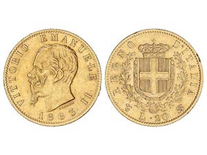 Italy - 20 Liras. 1863-T BN. VÍCTOR MANUEL ... 