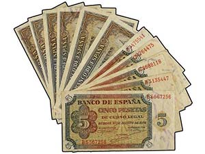 Estado Español - Lote 13 billetes 5 ... 