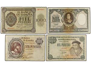 Estado Español - Lote 4 billetes 1.000 ... 
